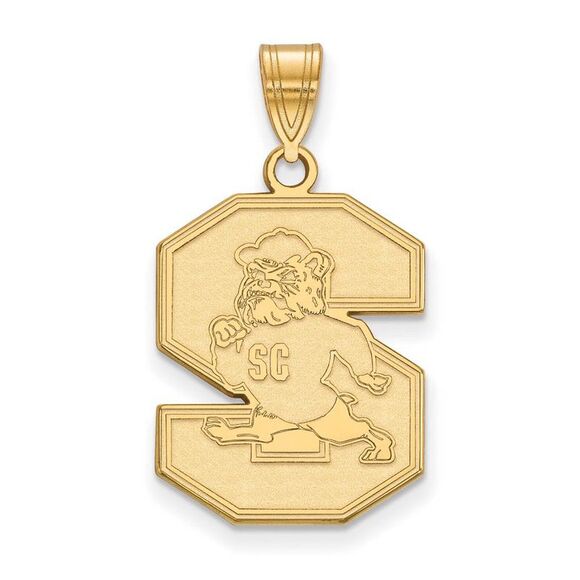 14k Yellow Gold South Carolina State Large Pendant